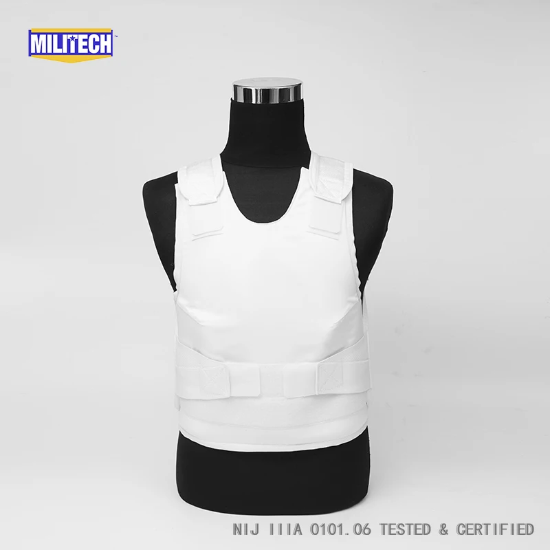 Militech White Female NIJ IIIA 3A Concealable Aramid Kevlar Bulletproof