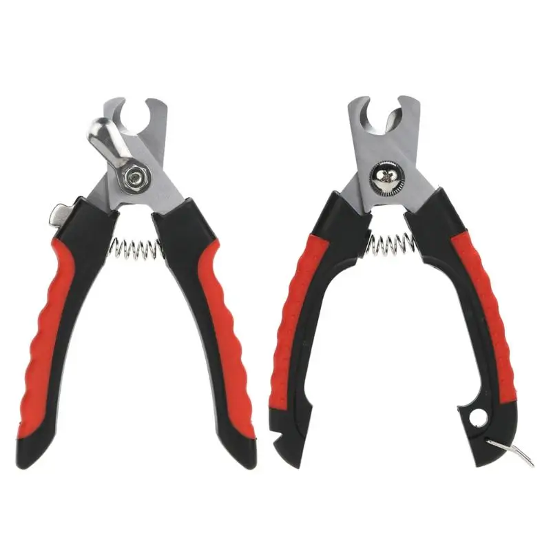 Professional Pet Dog Nail Clipper Cutter Stainless Steel Grooming Scissors Clippers for Animals Cats with Lock Size S M pet nail clipper pet nail scissors