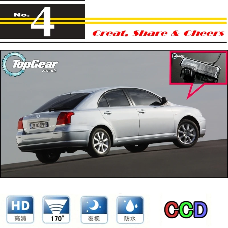 

LiisleeCar Camera For TOYOTA Avensis T250 T270 2003~2014 High Quality Rear View Back Up Camera For PAL / NTSC |CCD with RCA