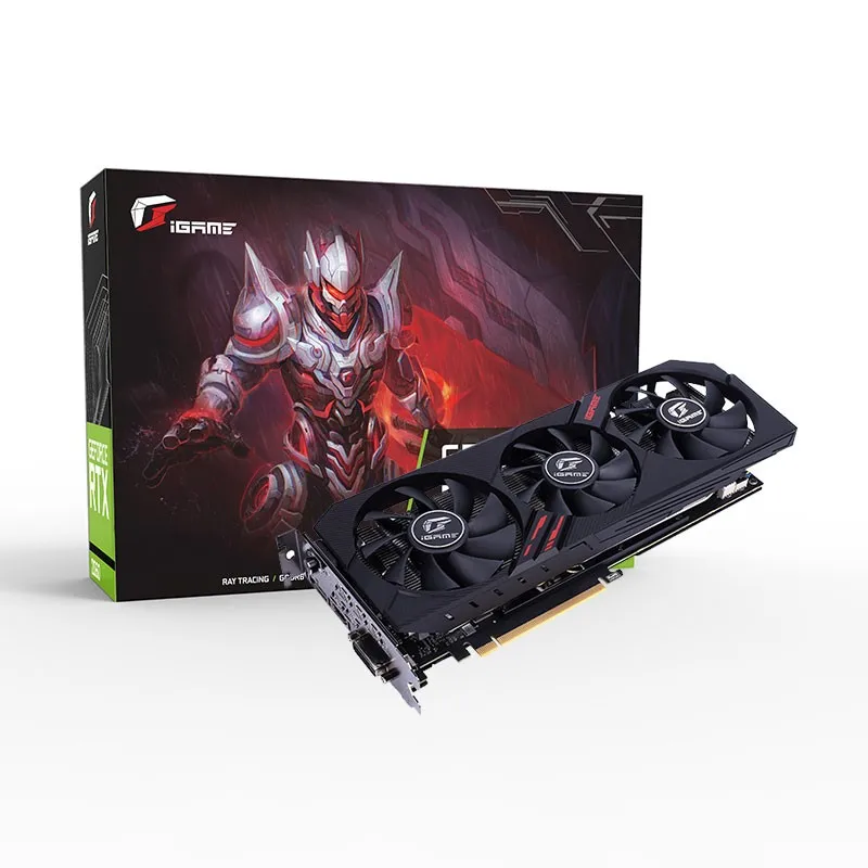 Красочная графическая карта iGame GeForce GTX 1660 Ultra 6G GDDR5 1785Mhz видеокарта 192Bit HDMI DVI DP PCI-EX16* 3,0 для игрового ПК