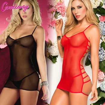 

Hot Sexy Lingerie Costumes Women Sexy Lace Halter Sleepwear Erotic Lingerie Temptation Set Underwear Nightwear Sexy Nightgown