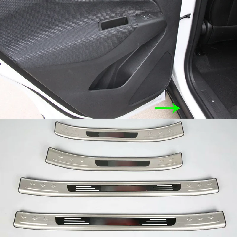 

Car Accessories Interior Decoration Stainless Steel Outer Door Sill Scuff Plate Threshold Plate Cover For Chevrolet Equinox 2017