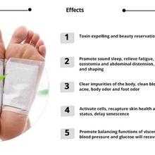 60 шт. Высокое качество бамбуковый сок детоксикация лекарственное средство улучшает сон похудение красота для поднятия цвета тонкая стелька для стоп
