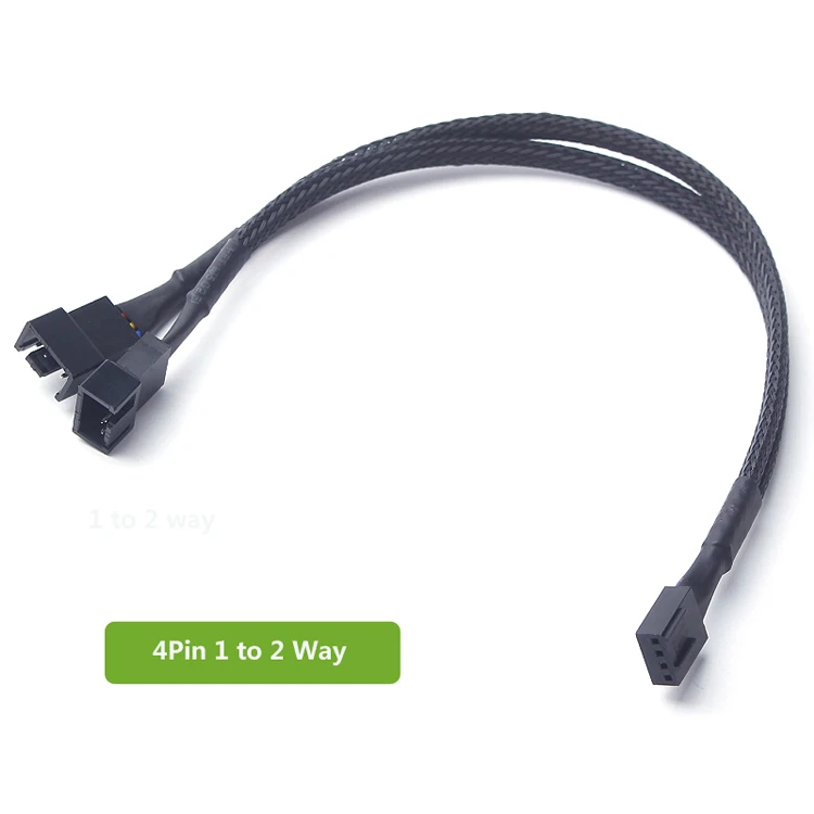 4 pin PWM Fan CPU Power Splitter Extension Cable (6)