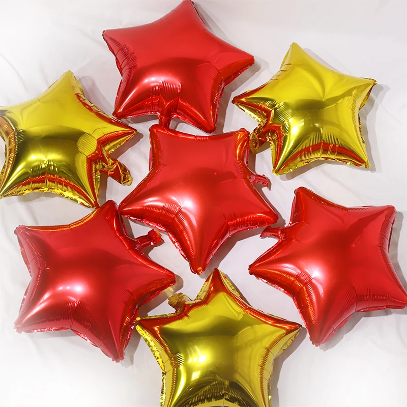 

7pcs 10 inch Star Aluminium Foil Balloons Unicorn Party Babyshower Decor Birthday Party Decorations Kids balony Balloons Wedding