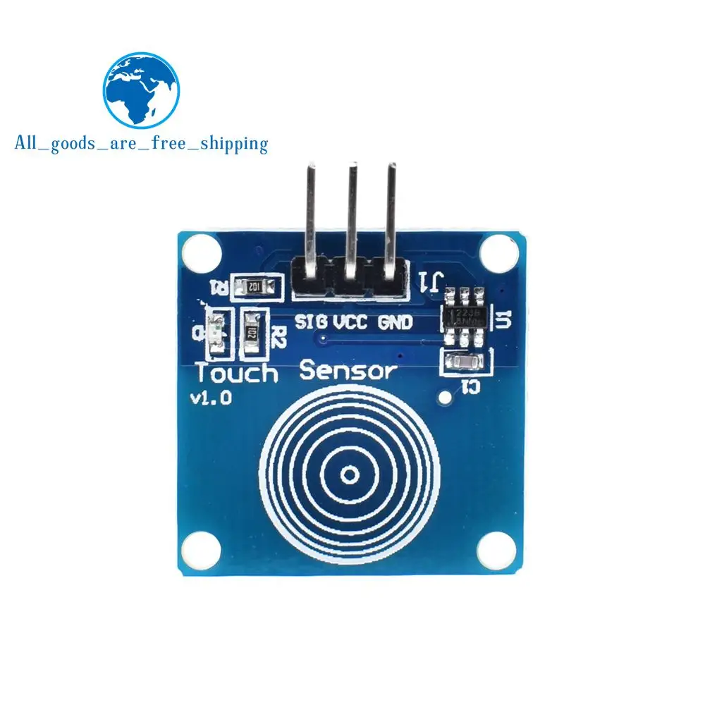 

TZT TTP223B 1 channel Jog digital touch sensor capacitive touch touch switch modules Accessories for arduino