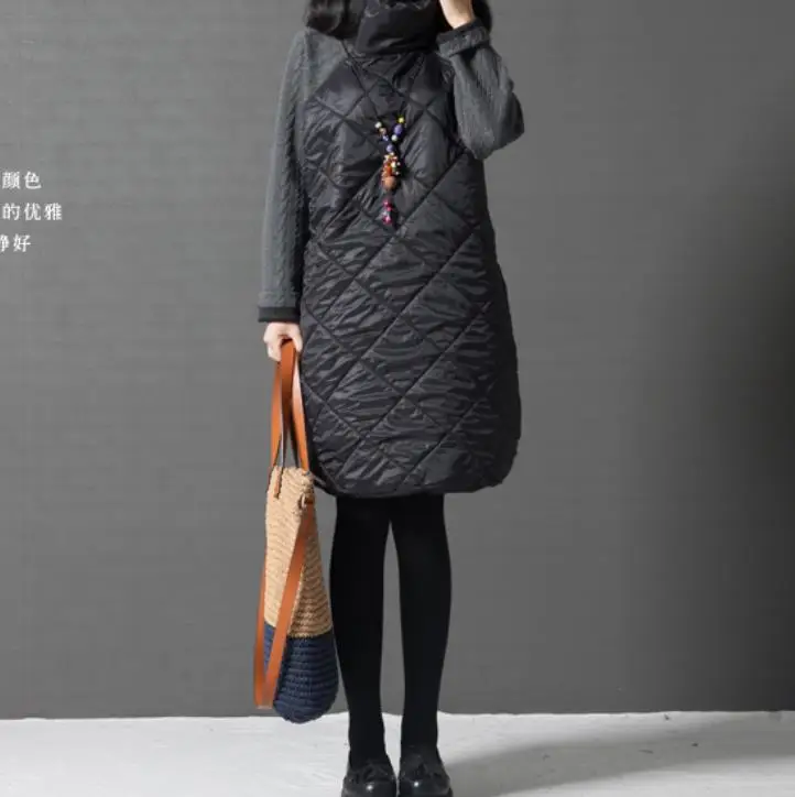 Женское велюровое пальто с высоким воротом размера плюс S-5XL/6XL на зиму и осень, модное велюровое одноцветное женское пальто с длинным рукавом Vestidos - Цвет: Серый