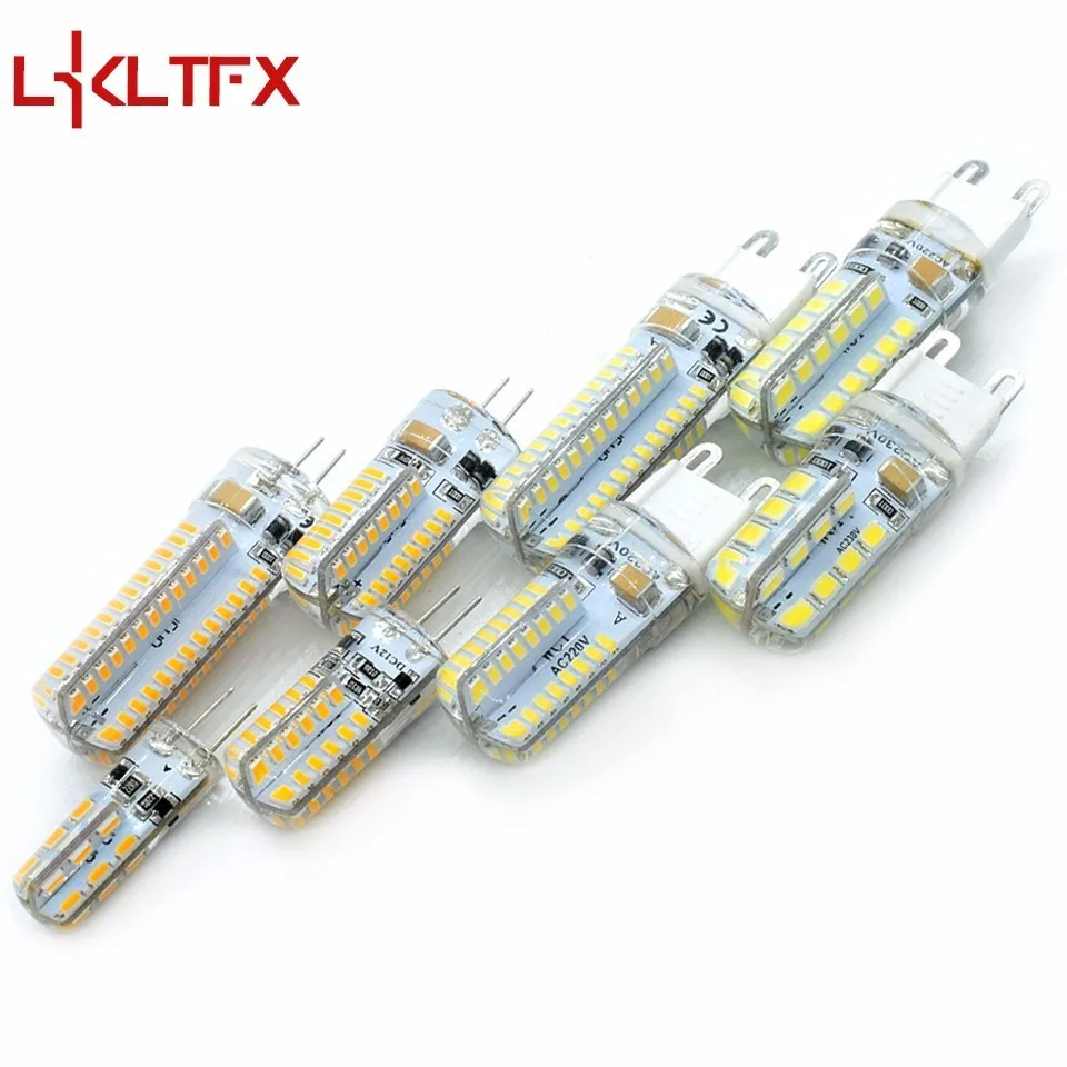 

LKLTFX 1PCS LED light 3014 lamp G4 Bulb Mini Corn Bulb DC12V 220V SMD 2835 Cold/Warm White 1W LED Can Replace Halogen