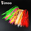 50 pcs Luminous Silicone Streamer Red Orange Green Pink Silicone Skirts for Spinnerbait Buzzbait Rubber Jig Lures Squid Skirts ► Photo 1/2