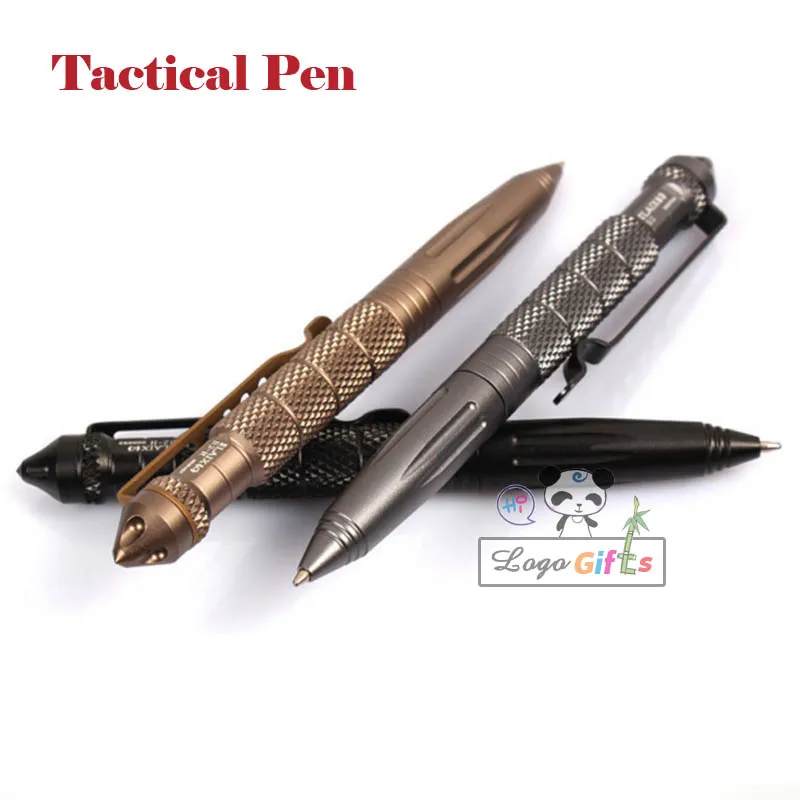 

NEW Portable Tactical Pen Aviation Aluminum Anti-skid Self Defense Cooyoo Tool +SOS Writing Function Ballpoint pen with red ink
