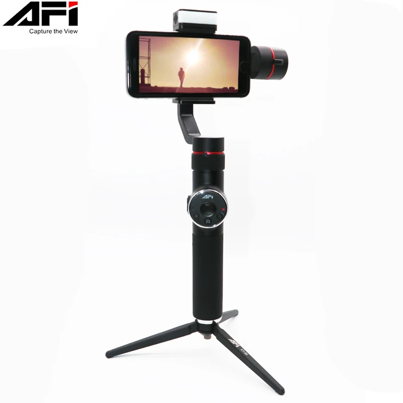 AFI V5 стабилизатор для шарнирный держатель для телефона селфи-палки 3-осевой портативный смартфон стабилизатор Сотовая связь телефон для Iphone X 8 7 samsung