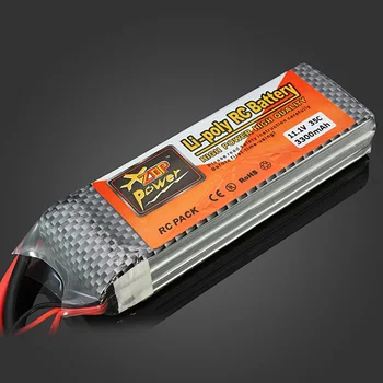 

ZOP Power 11.1V 3300MAH 35C Lipo Battery XT60 Plug For RC Helicopter Quadcopter Parts