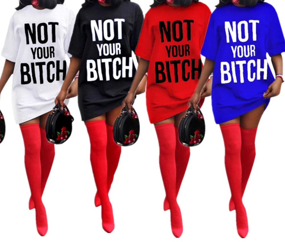 white and red t shirt dress