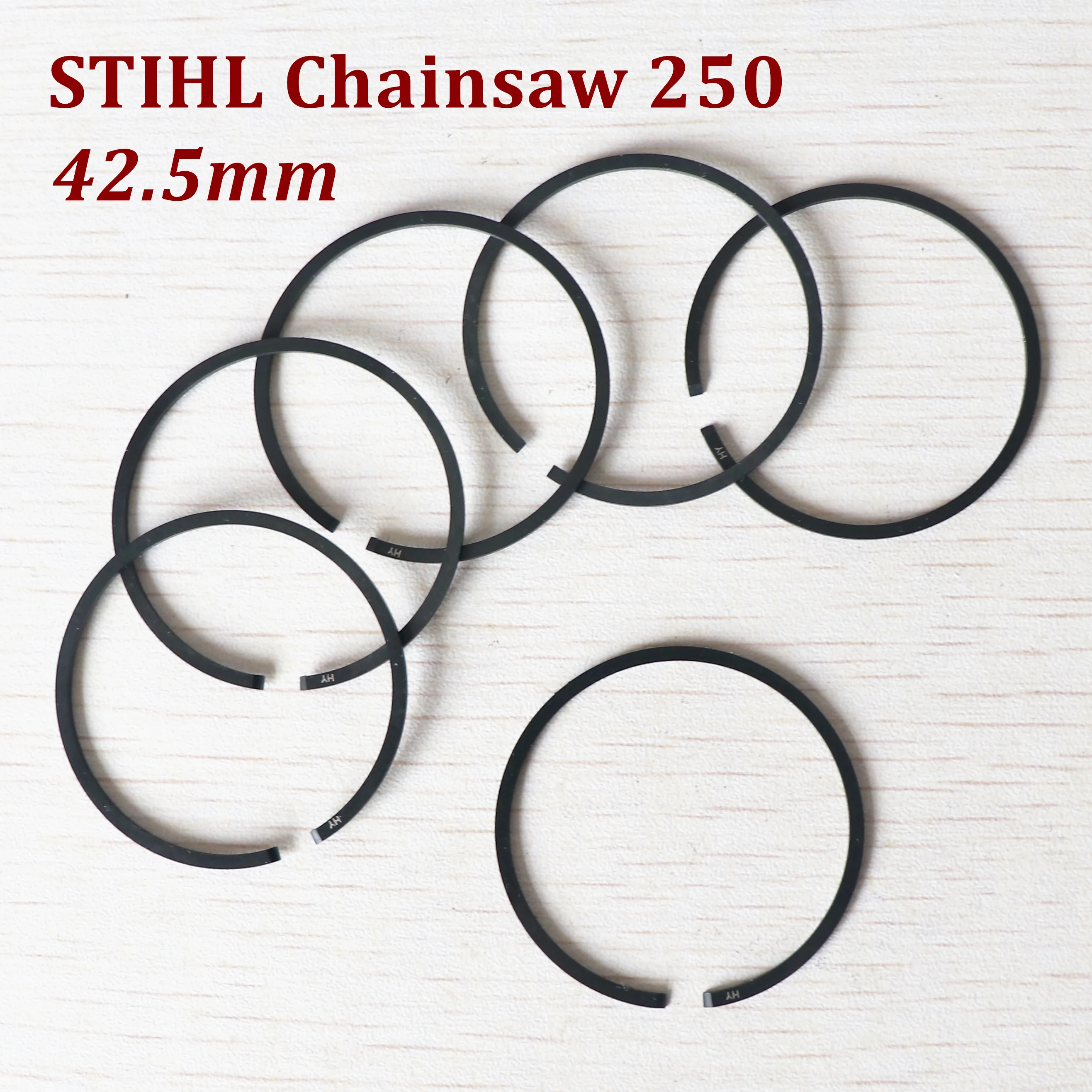 6 шт. диаметр поршневых колец 42,5 мм для замены бензопилы stihl 250