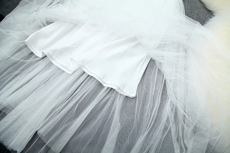 Women elegant white lace dress black short sleeve diamonds beading fit and flare summer mesh party dresses night