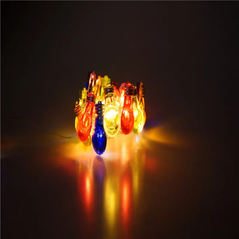 Новый дизайн 6m40led Медный провод свет шнура с Многоцветная лампа Подвеска для