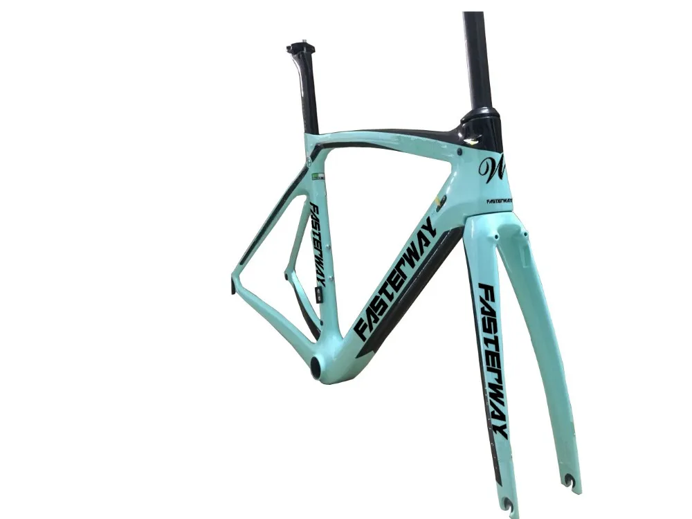 Набор для ремонта fasterway XR4 celeste синий с черной карбоновой рама для дорожного велосипеда frameset: карбоновые рамы+ подседельный штырь+ вилка+ зажим+ гарнитура