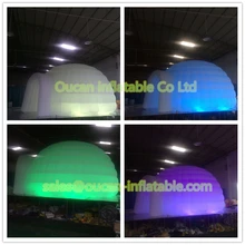 Меняющий цвет светодиодный надувной купол палатка-иглу светодиодный надувной тент с светодиодный