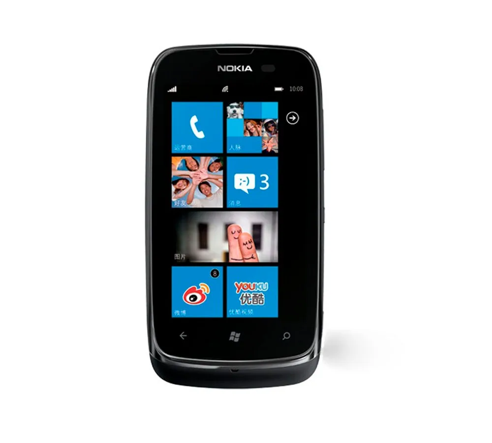 610 разблокированный Nokia Lumia 610 Windows мобильный телефон 8 Гб Камера Хранения 5.0MP gps Wifi 3g сотовый телефон