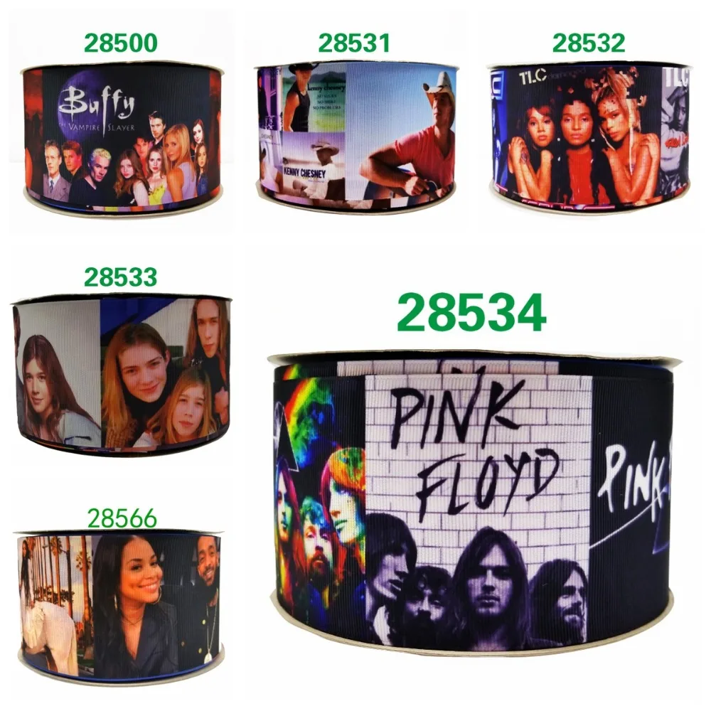 

Free shipping 50 yard cartoon printed grosgrain ribbon 28534