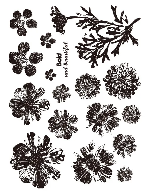 

flower Transparent Clear Stamps for DIY Scrapbooking/Card Making/Kids Christmas Fun Decoration Supplies