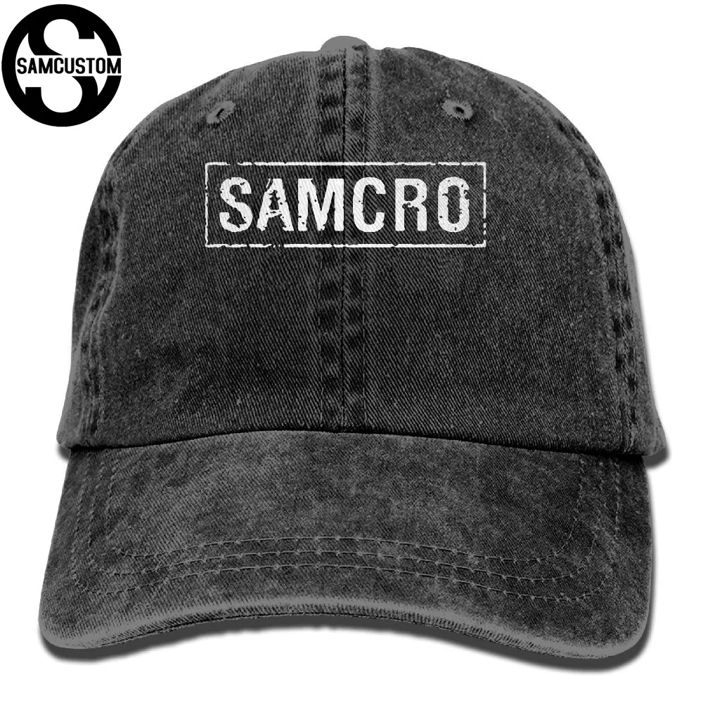 SAMCUSTOM Samcro 3D креативная индивидуальность Промытые джинсовые шапки осень лето для мужчин и женщин Гольф Sunblock хоккейные кепки