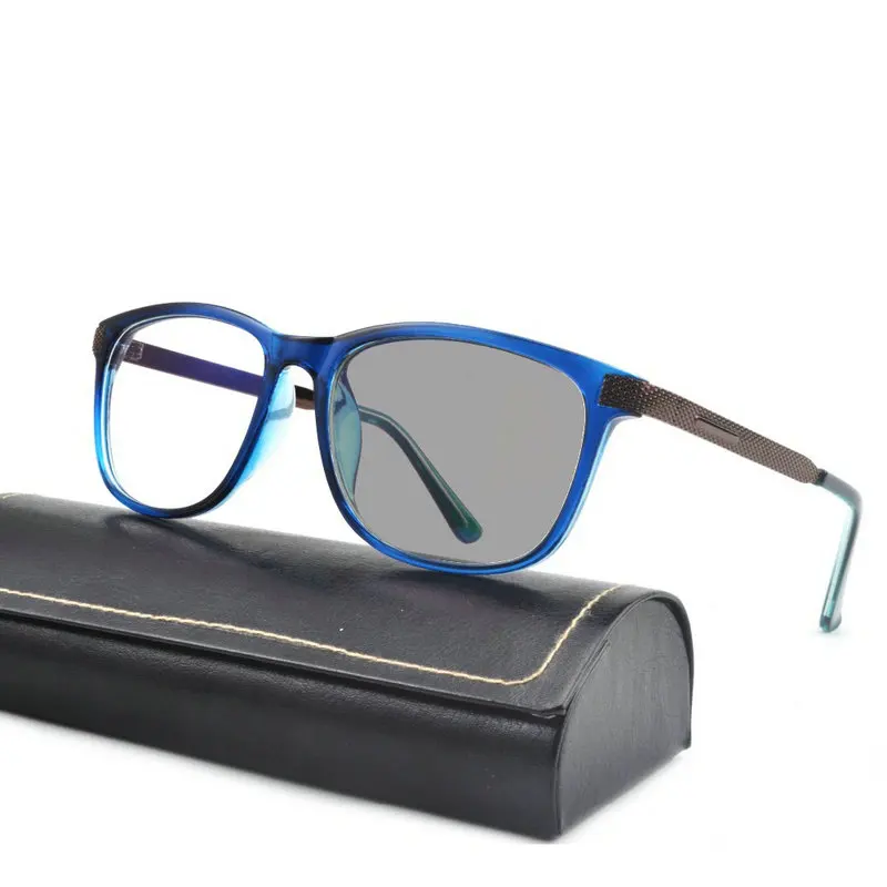 Фирменный дизайн новые переходные солнцезащитные фотохромные очки мужские компьютерные оптика очки от близорукости рамка с коробкой NX - Цвет оправы: blue-400