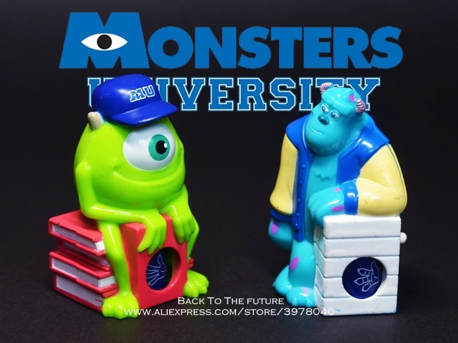 

Disney Monsters University Mike Wazowski 2pcs/set 6cm Action Figure Anime Mini Decoration PVC Collection Figurine Toy model gift