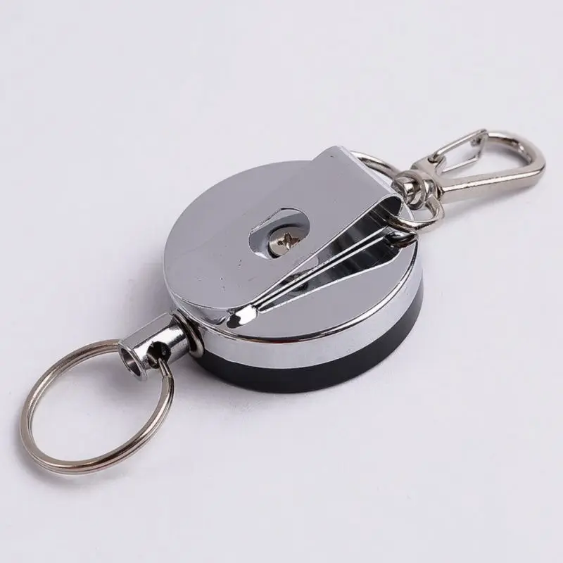 

1 pcs Easy Pull Buckle 4 High Resilient Telescopic Rope Key Ring Anti Lose Anti-theft Stretch Keychain Outdoor Multi-tool
