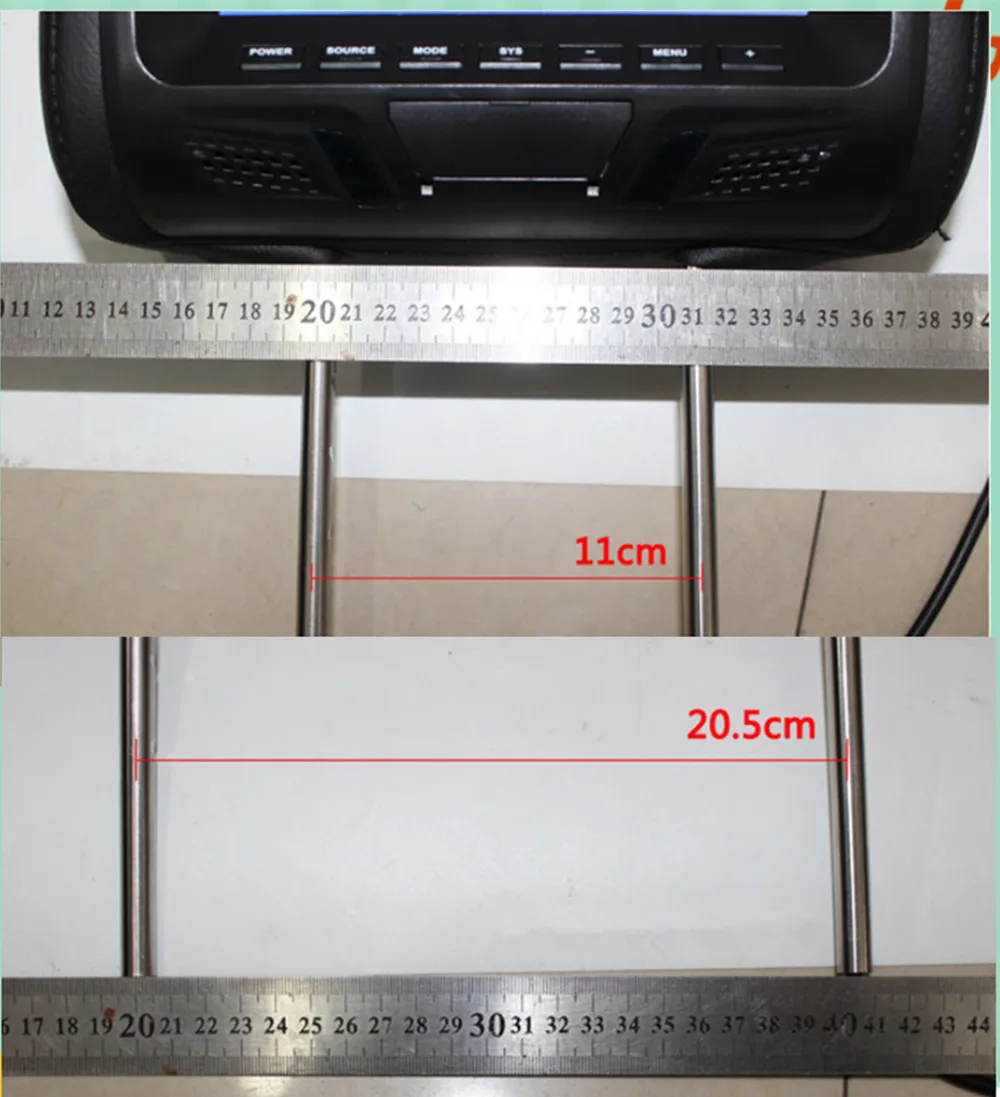 Универсальный " экран Автомобильный подголовник монитор MP4 MP5 плеер Подушка монитор Поддержка AV/USB/SD вход/FM/динамик/наушники/Автомобильная камера