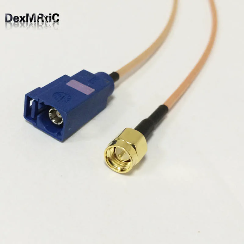 

1PC New SMA Male plug To FAKRA C female cable RG316 Wholesale Fast Ship 15CM 6" Adapter