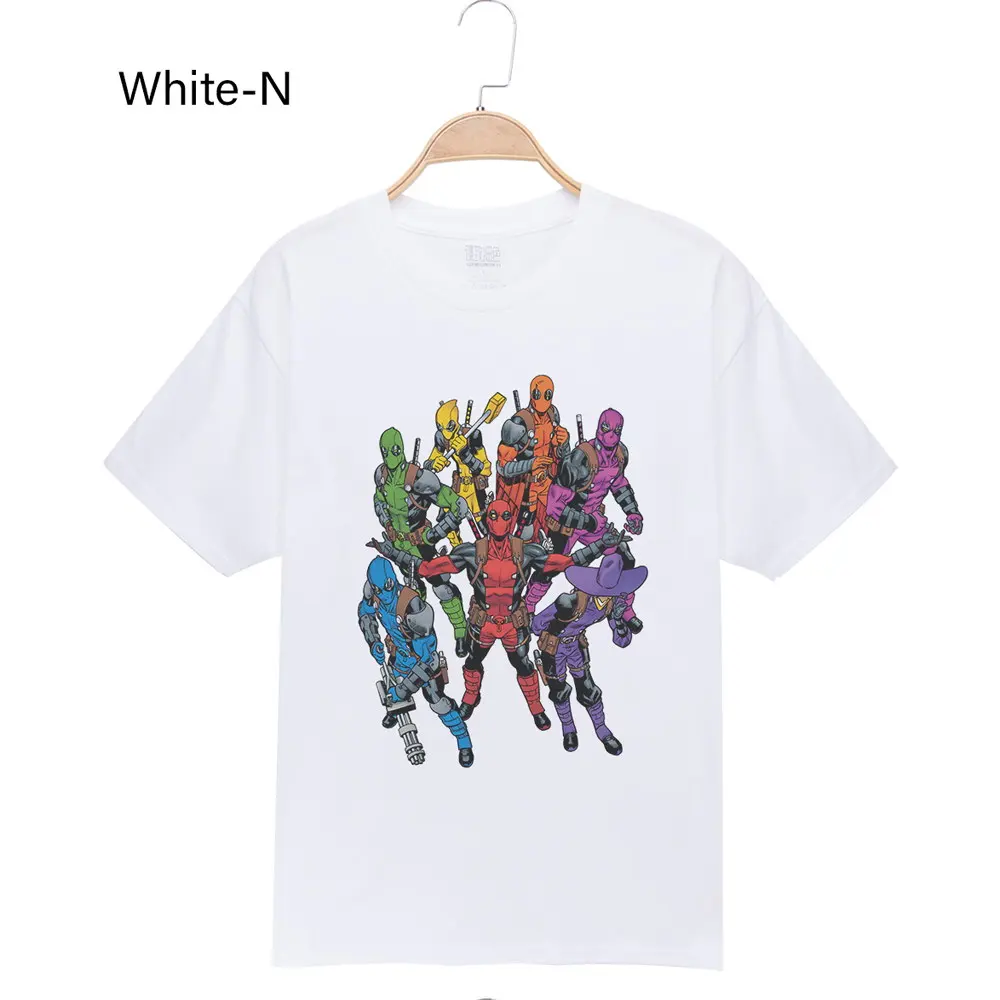 Новейшая Мужская футболка с забавными Мстителями, Супергерой, игра в игры, короткий рукав, повседневные топы, мужские футболки, хлопковые мужские футболки - Цвет: White N