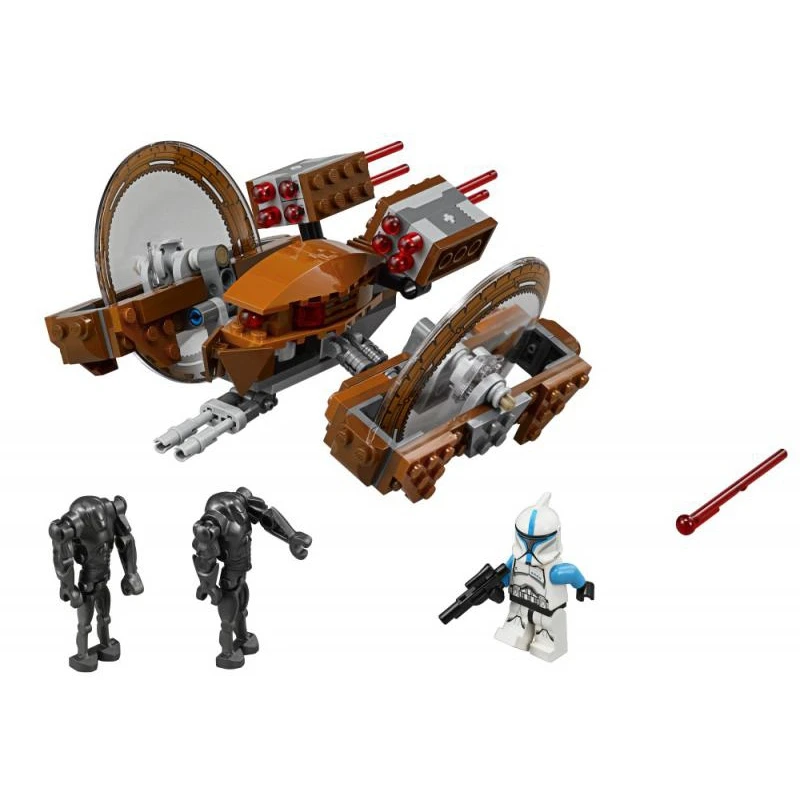 

LegoINGlys Star Wars 10370 163pcs Blocks set Attack of the Clones Hailfire Droid Sets Brick Toys for Children Compatible