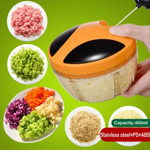 

Manual Rope Pull Slicer Food Crusher Blender Meat Chopper Mincer Kitchen Tool