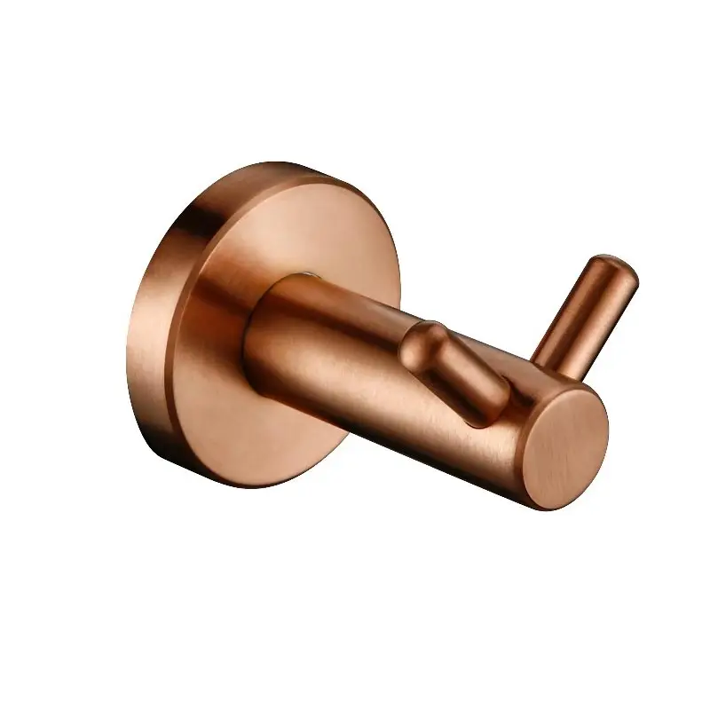 Kaufen Smesiteli Doppel Robe Haken Gebürstet Edelstahl Bad Hardware Wand Haken Hut Kleidung Handtuch Aufhänger Rose Gold Robe Haken
