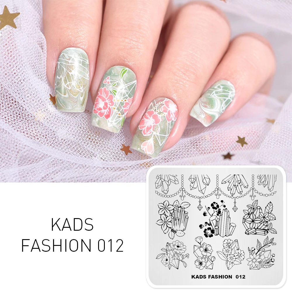 

Nail Art Stamping Fashion Crystal Flower Templates DIY Image Stencil Beauty Tools Nail Art Decorations Stamper Nail Stencil Nail