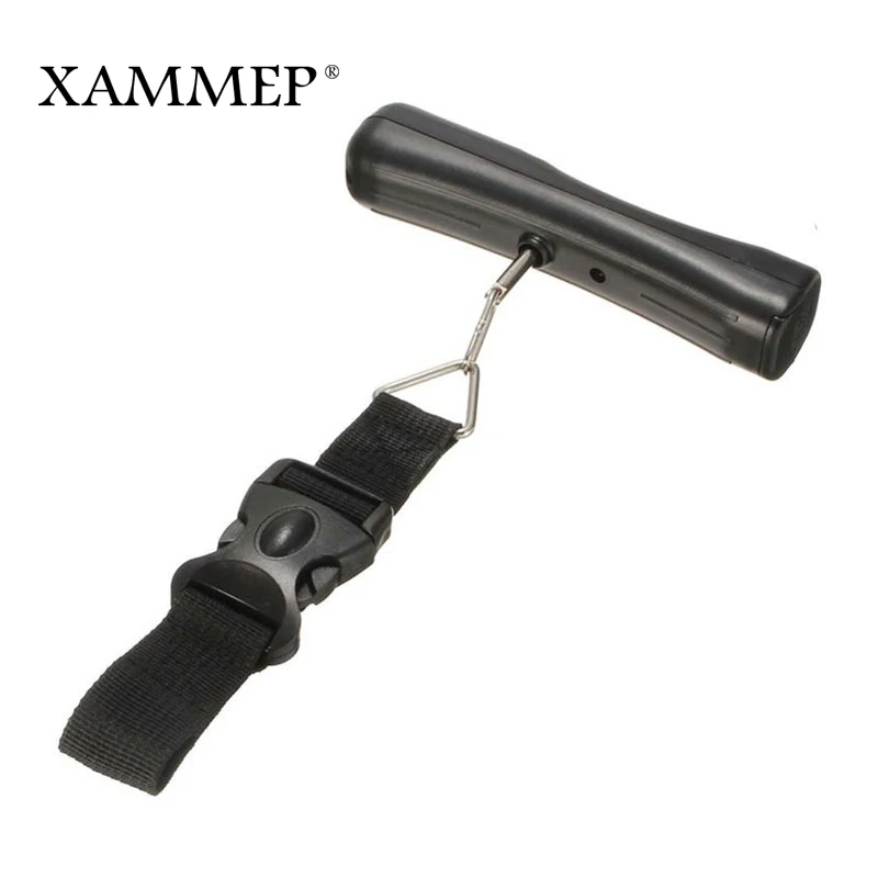 Electronic Scale Mini Digital Hanging Fishing Luggage Scale 50kg/0.1kg LCD Portable Hand Held Scale Travel Suitcase Xammep - Цвет: Strap