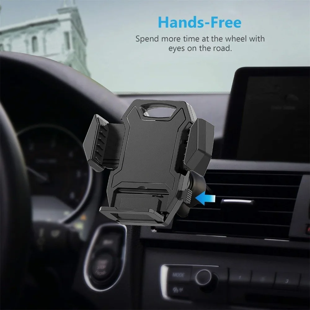 APPS2Car Универсальный с вентиляционными отверстиями для телефона крепление Автомобильный держатель для телефона на магните с тремя боковые ручки Колыбель для iPhoneXs/XS MAX/XR/8/8 Plus/7/6/6 S Plus