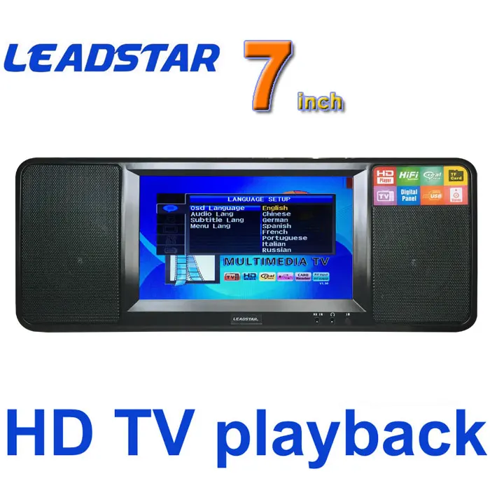 2016 New Hd Portable TV Video Player Mini Television FM Radio U Disk