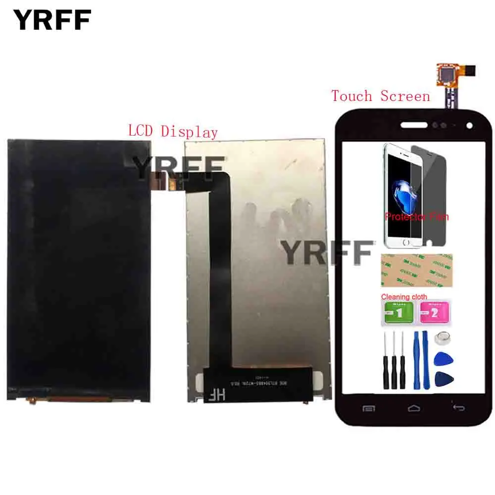 

Mobile LCD Display Touch Screen For Explay A500 LCD Display Screen Smartphone Touch Screen Sensor Panel Tools Protector Film