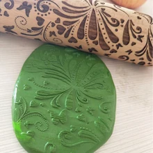 Рождество тиснение Скалка выпечки печенье лапша печенье, фондан, пирог тесто гравировкой ролик цветок