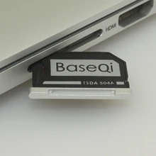 BASEQI Aluminum MiniDrive Micro SD Card Adapter Memory Card Reader For Macbook Pro Retina 15” Late 2013/After Model 504A