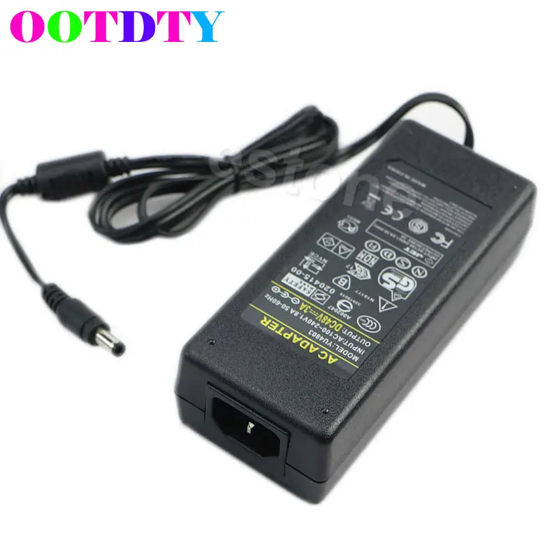 AC 100 240V to DC 48V 3A 120W Power Adapter Port 5.5mm x 2.5mm for PoE