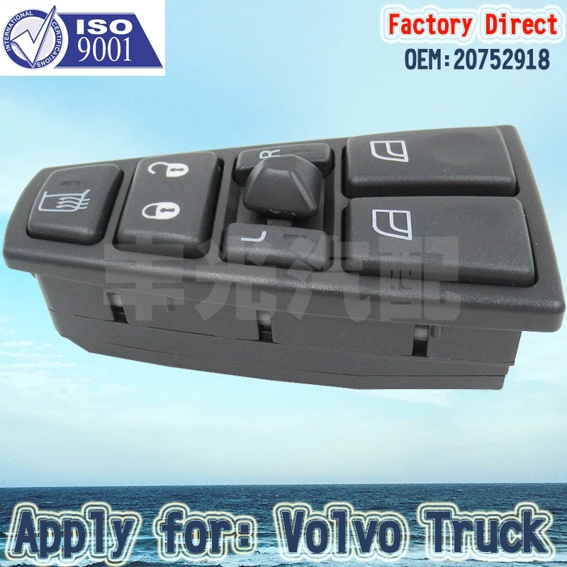 

Factory Direct Auto POWER WINDOW SWITCH apply for Volvo Truck FH12 FM VNL Front Left 20752918 22569484