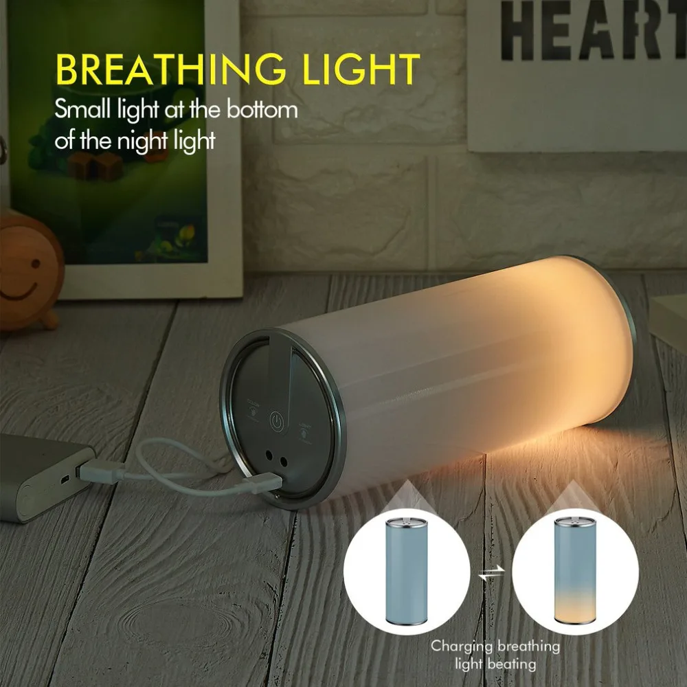 

Creative Led Induction Table Lamp Intelligent Voice Control Night Light Rechargeable Bedside Touch Night Light