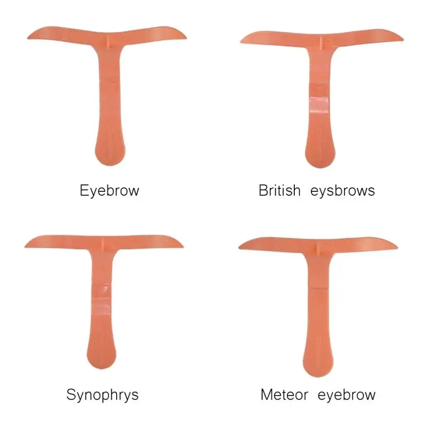 4 шт Шаблон трафарет линейка для нанесения татуировки аксессуары одноразовые микроблейдинг Макияж брови мера бровей Руководство линейка перманентные инструменты