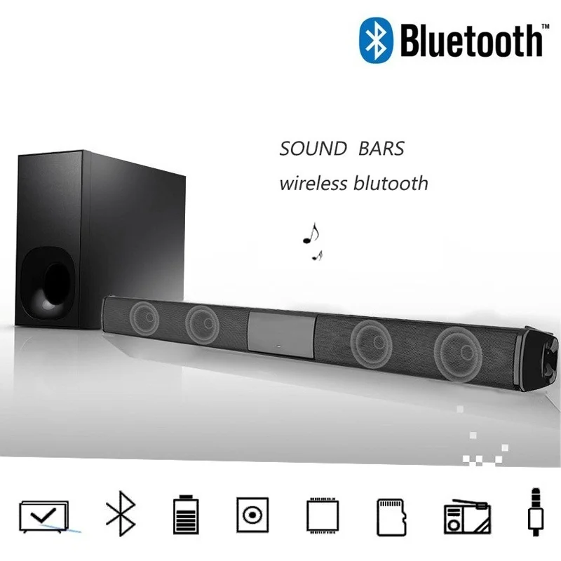 BS-28B ТВ Bluetooth динамик 20 Вт Саундбар домашний кинотеатр Беспроводной 3D объемный стерео Бас Сабвуфер Портативный динамик s для телефона