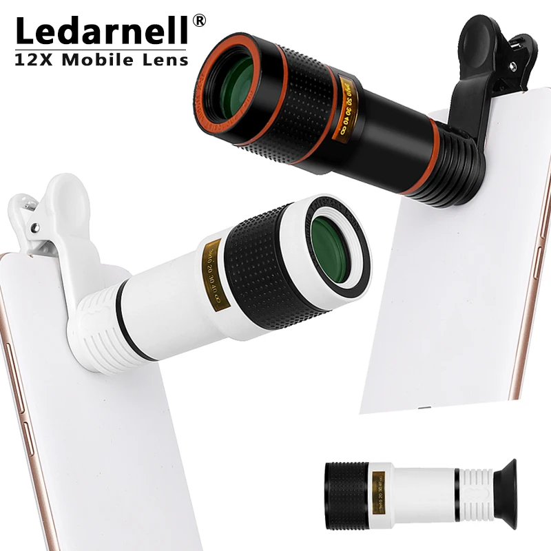 Ledarnell Telephoto lens 12X Telescope Zoom Mobile Phone Lens for