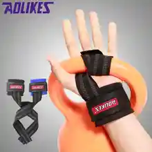 Aolikes1 пара Тяжёлая Атлетика Ремень тренажерный зал с не скользят натяжения ремня утолщенной наручные Вес подъема гантели