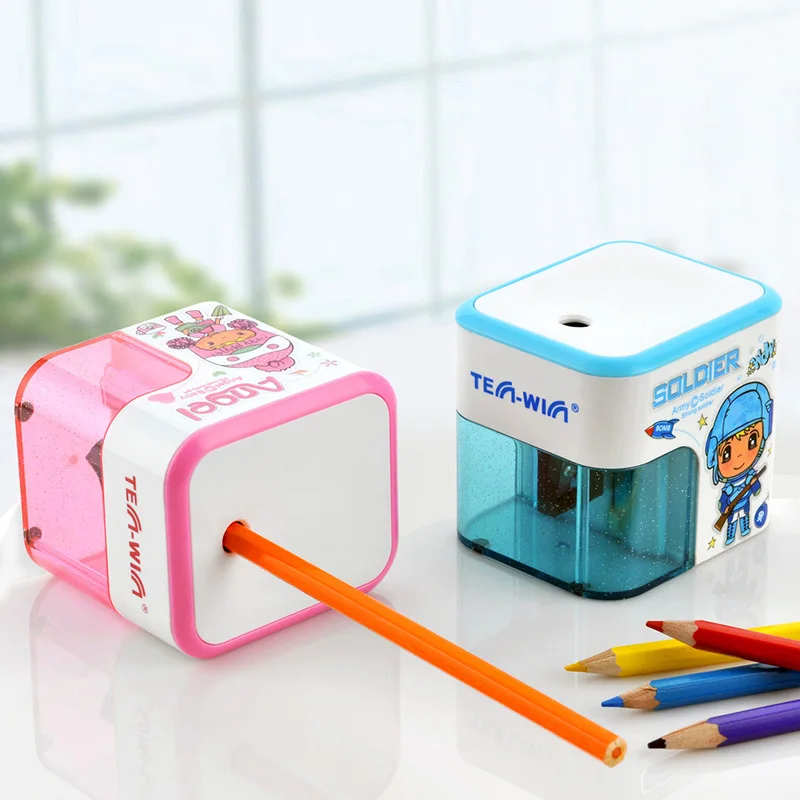 

ZTElectric Pencil Sharpener Battery Operated Automatic Cutter 8003 for Office School Artists Adults KidsZLu 8